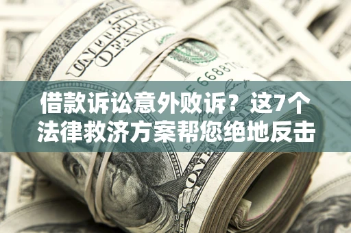 北京借款诉讼意外败诉？这7个法律救济方案帮您绝地反击！