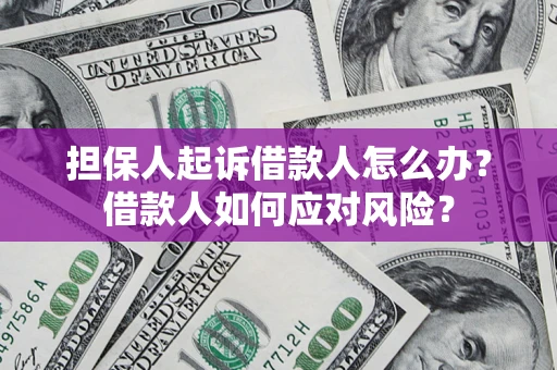 北京担保人起诉借款人怎么办？借款人如何应对风险？