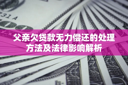 北京父亲欠贷款无力偿还的处理方法及法律影响解析